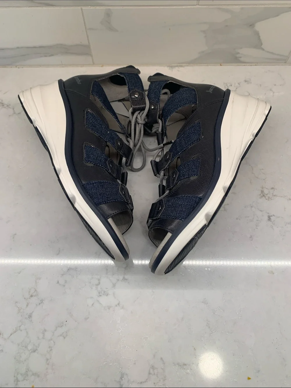 NWOT Jambu Milano Blue Gladiator Sandals Size 8 M - Picture 4 of 9